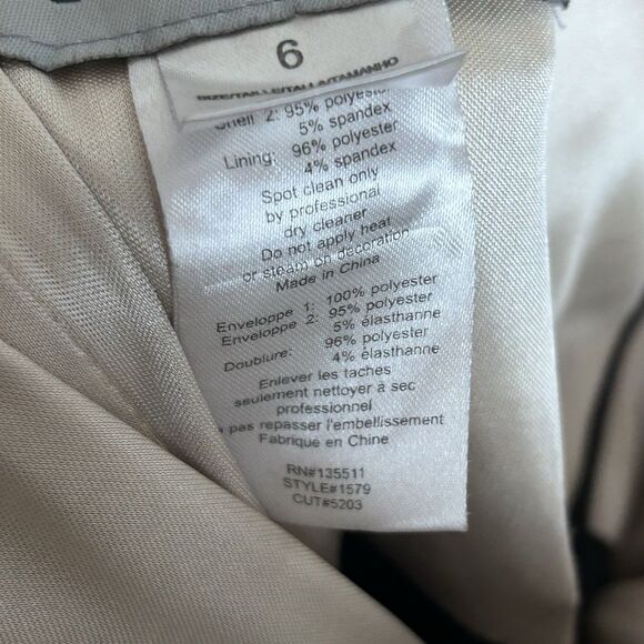 Night Studio Strapless Evening Gown Size 6 Black Gold Beaded Embellished Prom - Picture 10 of 10